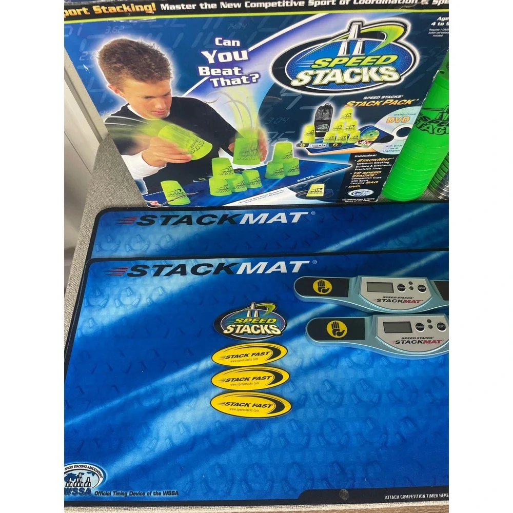 Speed Stacks Stack Pack Sport Stacking Set with Mats Timers and Cups